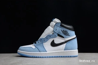University Blue White AIR Jordan 1 High Retro 555088-134 Black 0502